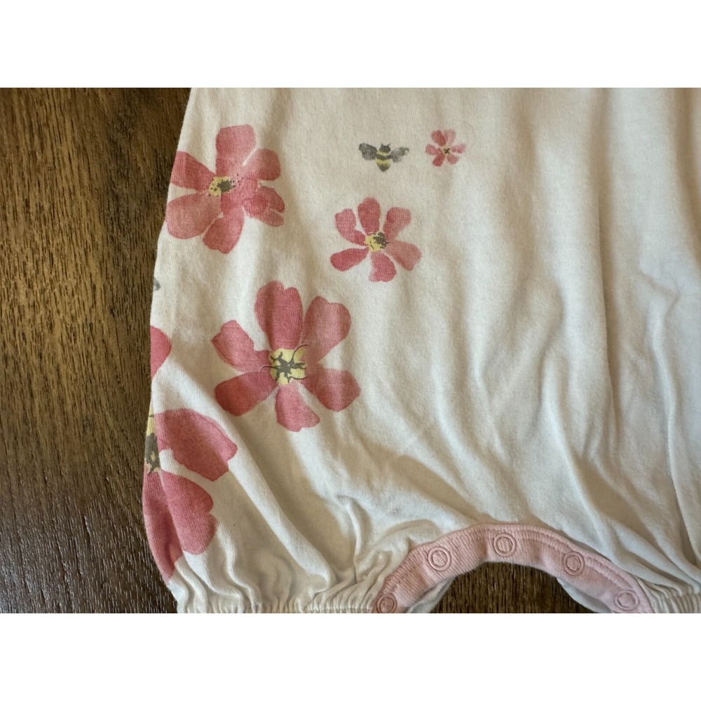 Burt's Burts Bees Organic Cotton Baby Girl 0/3 Months Clothes Lot Rompers Outfit - Picture 6 of 9